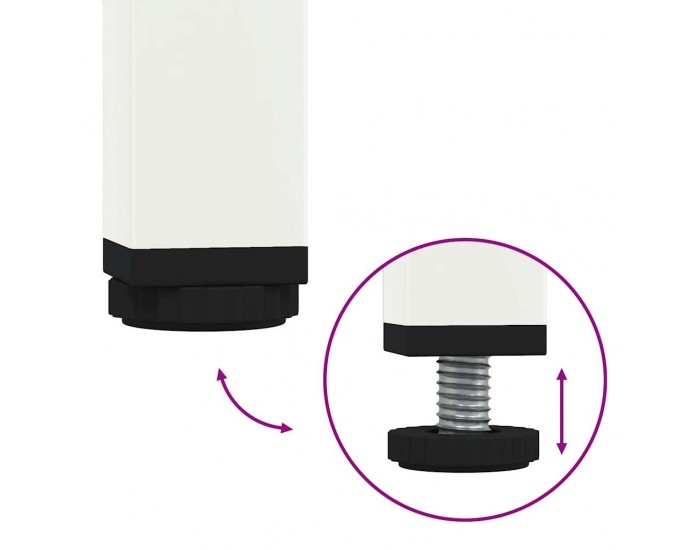 Sonata H Бюфет, бял, 68x39x73,5 см, студеновалцувана стомана