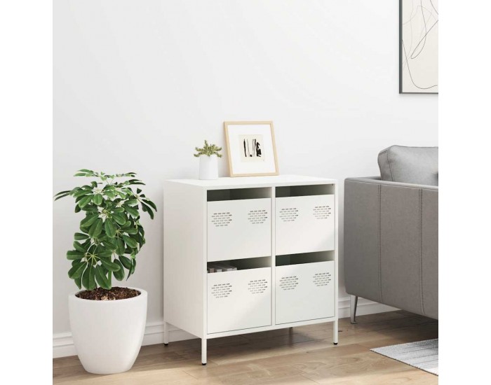 Sonata H Бюфет, бял, 68x39x73,5 см, студеновалцувана стомана