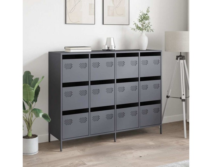 Sonata H Бюфет, антрацит, 135x39x103,5 см, студеновалцувана стомана