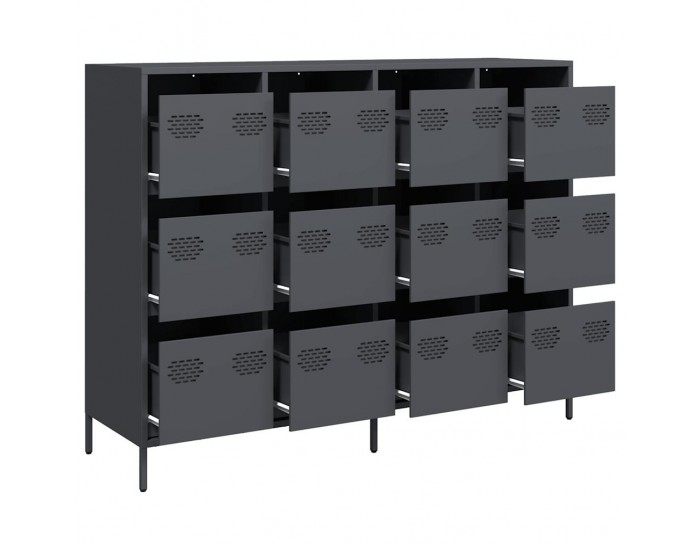 Sonata H Бюфет, антрацит, 135x39x103,5 см, студеновалцувана стомана