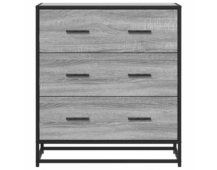 Sonata H Шкаф Grey Sonoma 68x35x76 cm Изработена дървесина и метал