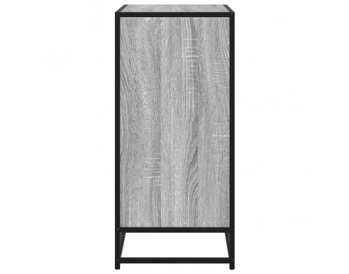 Sonata H Шкаф Grey Sonoma 68x35x76 cm Изработена дървесина и метал