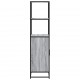 Sonata H Висока дъска Grey Sonoma 68x35x139 cm Обработено дърво и метал Sonata H Висока дъска Grey Sonoma 68x35x139 cm Обработено дърво и метал