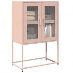 Sonata H Висока дъска Pink 68x39x107 cm Стомана - Шкафове, Витрини, Модулни секции