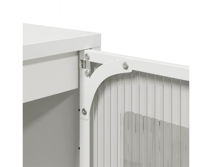 Sonata H Бюфет, бял, 100,5x39x107 см, студеновалцувана стомана