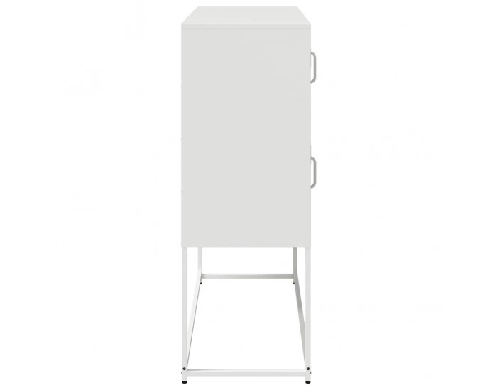 Sonata H Бюфет, бял, 100,5x39x107 см, студеновалцувана стомана