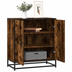 Sonata H Шкаф опушен дъб 68x35x76 cm Изработена дървесина и метал - Шкафове, Витрини, Модулни секции