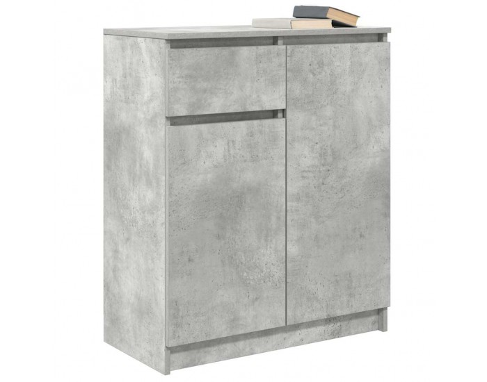 Sonata H Бюфет с чекмеджета, бетонно сив, 71x35x84 см, инженерно дърво