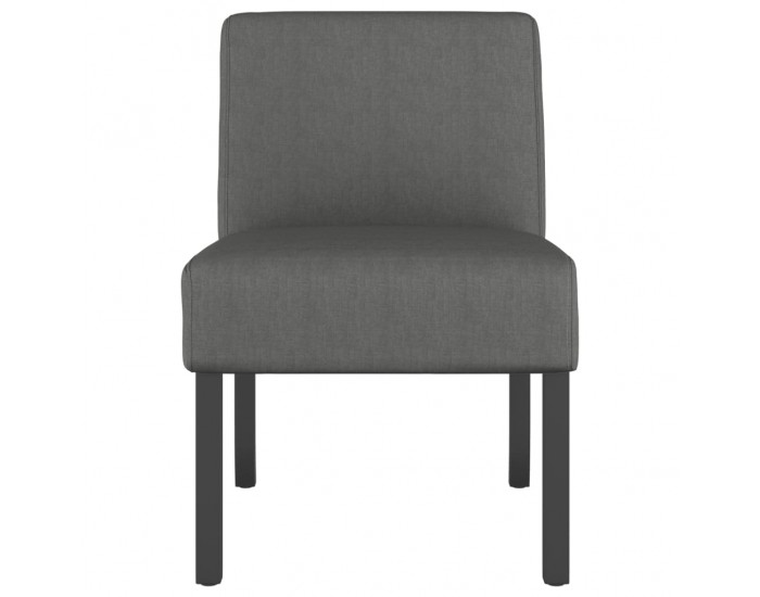 Sonata H Тапициран стол, тъмносив, текстил