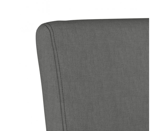 Sonata H Тапициран стол, тъмносив, текстил
