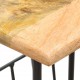 Sonata H Поставка за списания 40x30x50 см мангово дърво масив и стомана Sonata H Поставка за списания 40x30x50 см мангово дърво масив и стомана