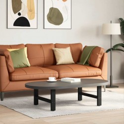 Sonata H Крака за масичка за кафе черни 2 бр. 60x(30-31) см стомана - Маси