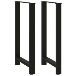 Sonata H Крака за бар маса черни 2 бр. 60x(110-111) cm стомана - Части за Маси