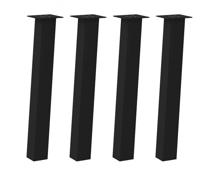 Sonata H Крака за масичка за кафе 4 бр черни 72 см стомана