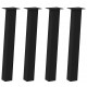 Sonata H Крака за масичка за кафе 4 бр черни 72 см стомана
