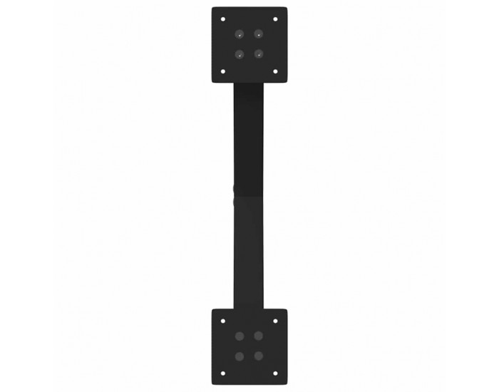 Sonata H Крака за маса за хранене с форма на X 2 бр. черни 57x(72-73) cm