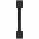 Sonata H Крака за маса за хранене с форма на X 2 бр. черни 57x(72-73) cm