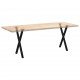Sonata H Крака за маса за хранене с форма на X 2 бр. черни 57x(72-73) cm
