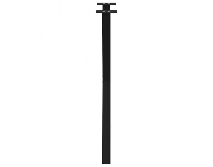 Sonata H Крака за маса за хранене с форма на X 2 бр. черни 57x(72-73) cm