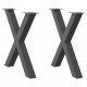 Sonata H Крака за трапезна маса с X-образна 2 бр 70x(72-73) см стомана Sonata H Крака за трапезна маса с X-образна 2 бр 70x(72-73) см стомана