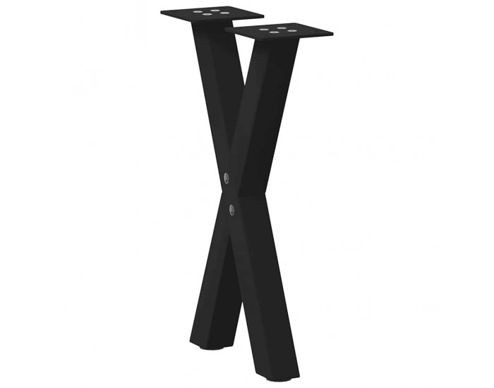 Sonata H Крака за масичка за кафе с форма на X 2 бр. черни 28x(42-43) cm Sonata H Крака за масичка за кафе с форма на X 2 бр. черни 28x(42-43) cm
