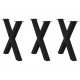 Sonata H Крака за трапезна маса с X-образна 3 бр 80x(72-73) см стомана