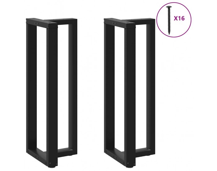 Sonata H Крака за бар маса с форма на тройка 2 бр. черни стомана