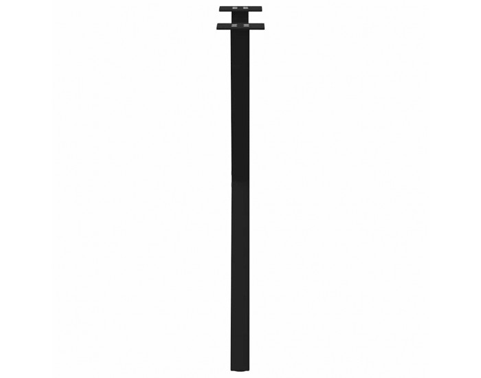 Sonata H Крака за маса за хранене с форма на X 2 бр. черни 50x(72-73) cm