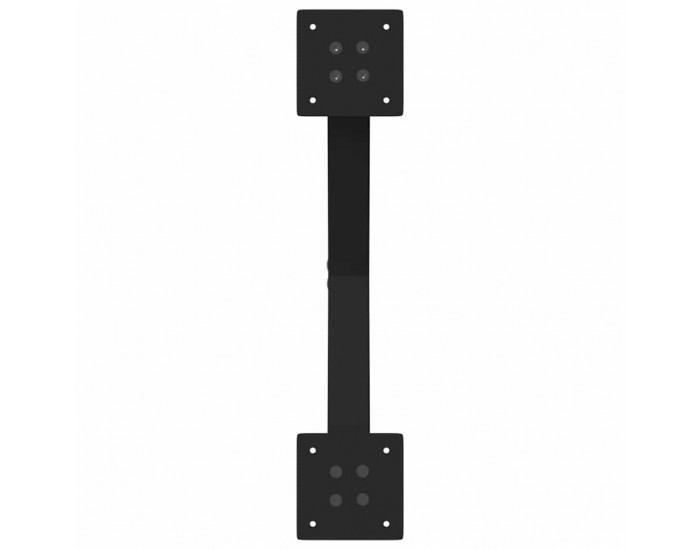 Sonata H Крака за маса за хранене с форма на X 2 бр. черни 50x(72-73) cm