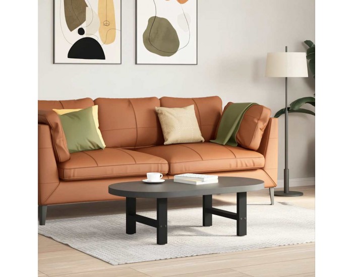 Sonata H Крака за масичка за кафе черни 2 бр. 50x(30-31) см стомана