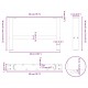 Sonata H Крака за масичка за кафе черни 2 бр. 50x(30-31) см стомана