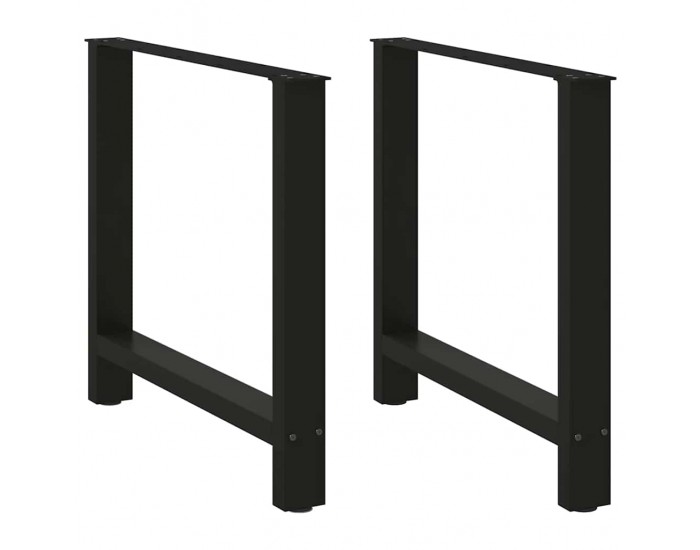 Sonata H Крака за трапезна маса черни 2 бр. 80x(72-73) cm стомана