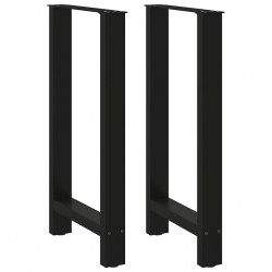 Sonata H Крака за бар маса черни 2 бр. 40x(90-91) cm стомана - Части за Маси