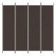 Sonata H Параван за стая, 4 панела, кафяв, 200x200 см, плат
