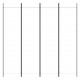 Sonata H Параван за стая, 4 панела, бял, 200x200 см, текстил