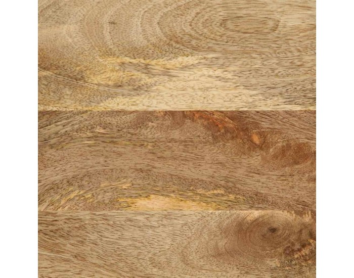 Sonata H ТВ шкаф, черен, 70x33,5x46 см, грубо мангово дърво масив