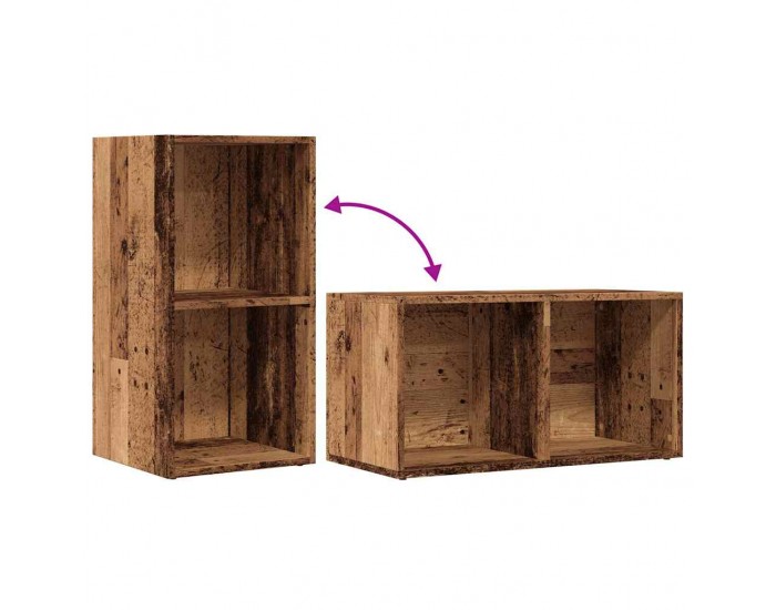 Sonata H LP Кутия за съхранение на старо дърво 69,5x34x36 cm