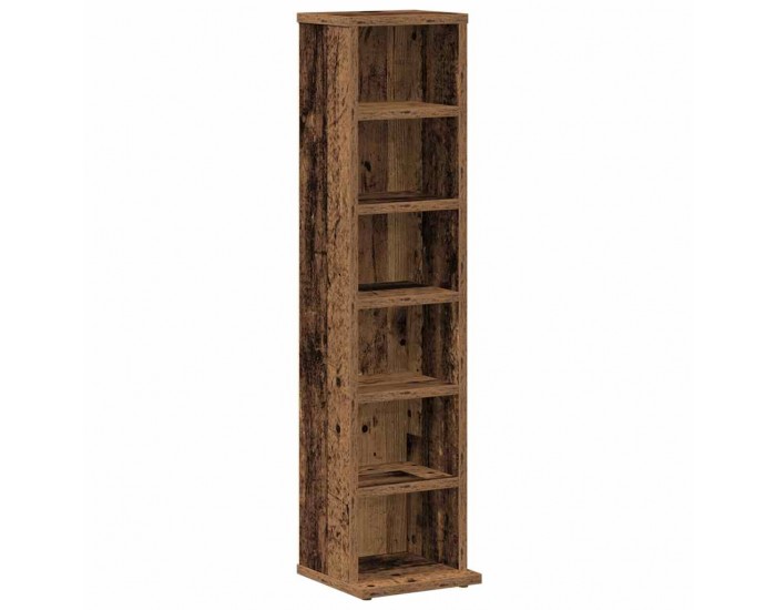 Sonata H Шкаф за CD Старо дърво 21x20x88 cm Инженерна дървесина