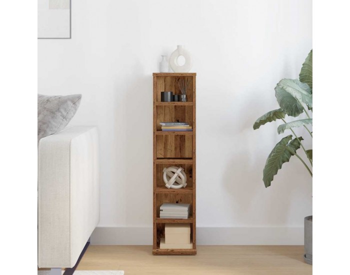 Sonata H Шкаф за CD Старо дърво 21x20x88 cm Инженерна дървесина