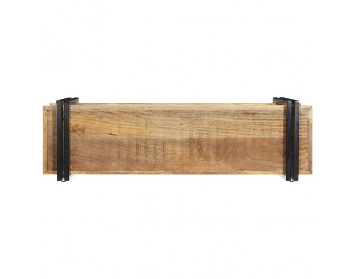 Sonata H Стенен рафт 110x33x45 cm Масивна груба дървесина Манго