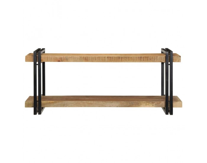 Sonata H Стенен рафт 110x33x45 cm Масивна груба дървесина Манго