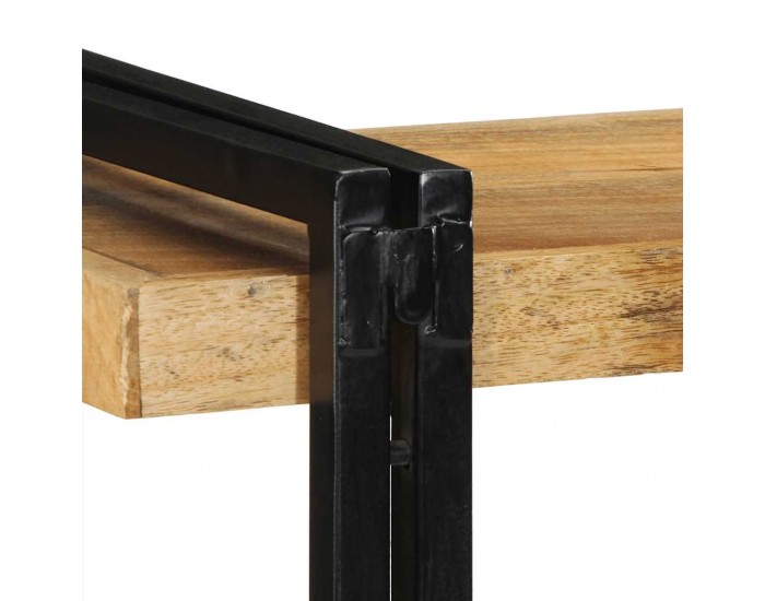 Sonata H Стенен рафт 110x33x45 cm Масивна груба дървесина Манго