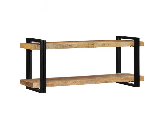 Sonata H Стенен рафт 110x33x45 cm Масивна груба дървесина Манго