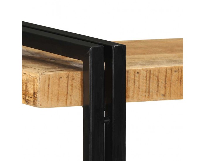 Sonata H Стенен рафт 110x33x45 cm Масивна груба дървесина Манго