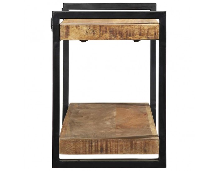 Sonata H Стенен рафт 110x33x45 cm Масивна груба дървесина Манго