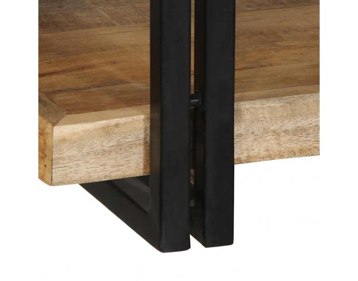 Sonata H Стенен рафт 90x33x45 cm Масивна груба дървесина Манго