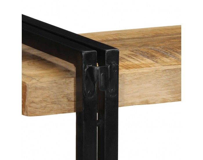 Sonata H Стенен рафт 90x33x45 cm Масивна груба дървесина Манго