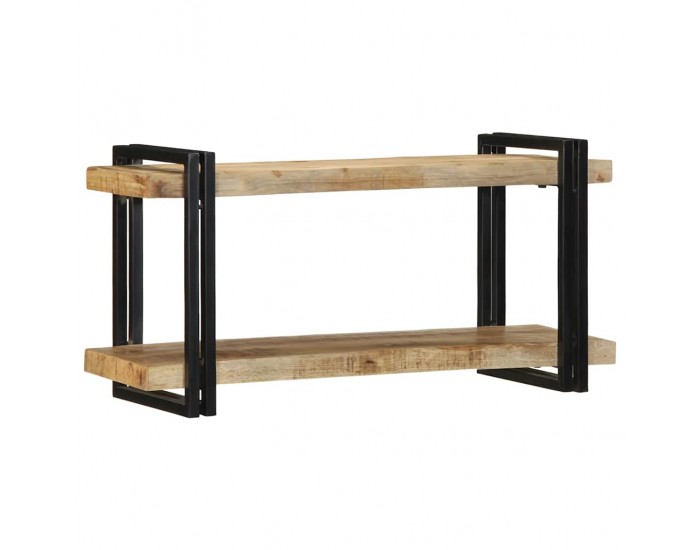 Sonata H Стенен рафт 90x33x45 cm Масивна груба дървесина Манго