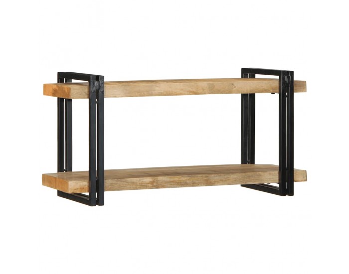 Sonata H Стенен рафт 90x33x45 cm Масивна груба дървесина Манго