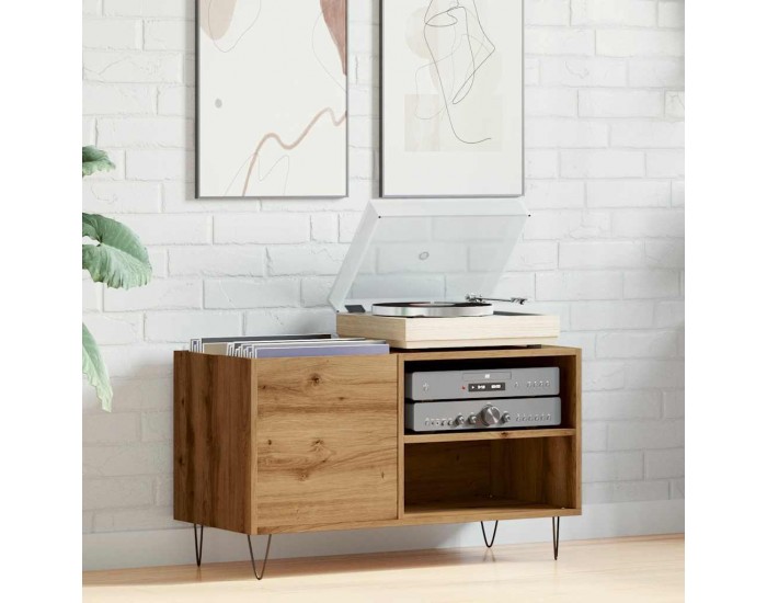 Sonata H Шкаф за грамофонни плочи, 84,5x38x48 см, инженерно дърво